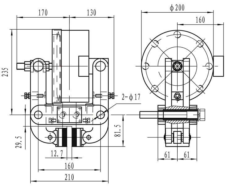 Electromagnetic Disc Brake Caliper